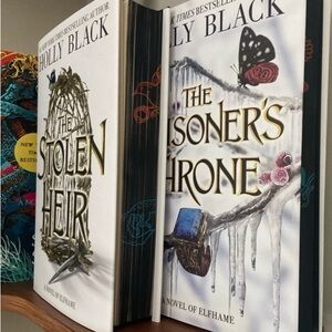 The Stolen Heir and The Prisoners Throne Duology by Holly Black - custom sprayed
